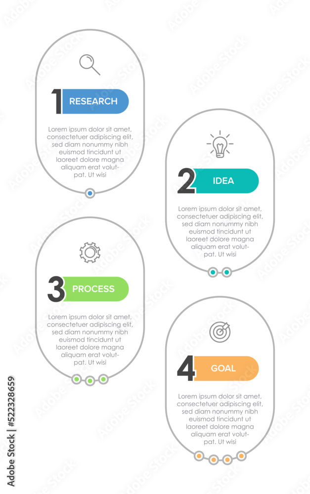 Vertical infographic design with icons and 4 options or steps. Thin line. Infographics business concept. Can be used for info graphics, flow charts, presentations, mobile web sites, printed materials. Vertical infographic design with icons and 4 options or steps. Thin line. Infographics business concept. Can be used for info graphics, flow charts, presentations, mobile web sites, printed materials.
