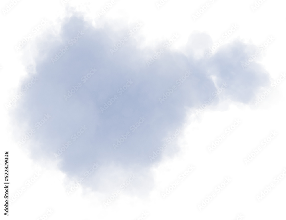 Realistic grey isolated fluffy cloud on the transparent background. 3d rendering Realistic grey isolated fluffy cloud on the transparent background. 3d rendering