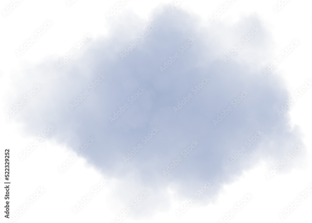 Realistic grey isolated fluffy cloud on the transparent background. 3d rendering Realistic grey isolated fluffy cloud on the transparent background. 3d rendering