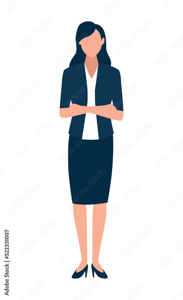 elegant businesswoman standing elegant businesswoman standing