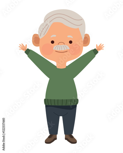 old man with mustache