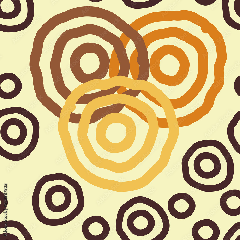 Seamless geometric pattern with circles and dots. Happy positive composition and colours for fabric design, textile print, wallpaper, scrapbook, wrapping paper. Childish, sporty, fashionable style. Seamless geometric pattern with circles and dots. Happy positive composition and colours for fabric design, textile print, wallpaper, scrapbook, wrapping paper. Childish, sporty, fashionable style.