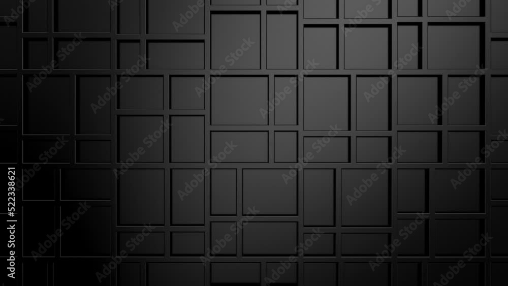 Animated Rectangles Background. Abstract motion, loop, two color, 3d rendering, 4k resolution
Animated Rectangles Background. Abstract motion, loop, two color, 3d rendering, 4k resolution