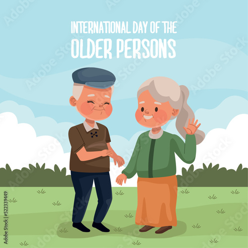 international older persons day card