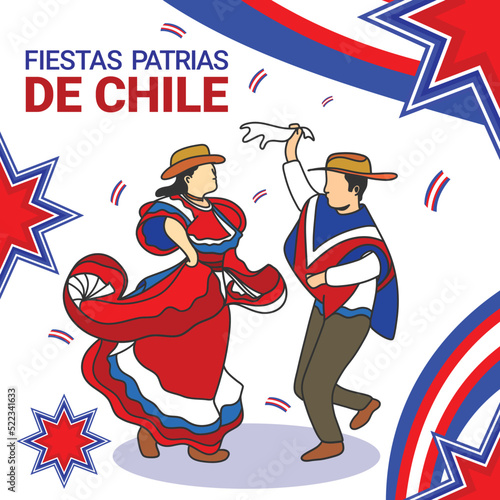post an instagram ad for congratulating the independence of the Fiestas patrias in Chile. photo