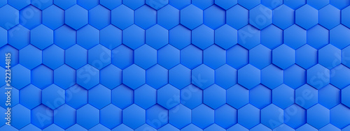 blue 3D hexagon pattern background texture © Jennifer Ringhof