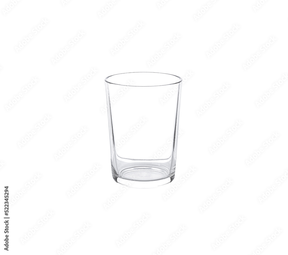 empty glass isolated on the white background empty glass isolated on the white background