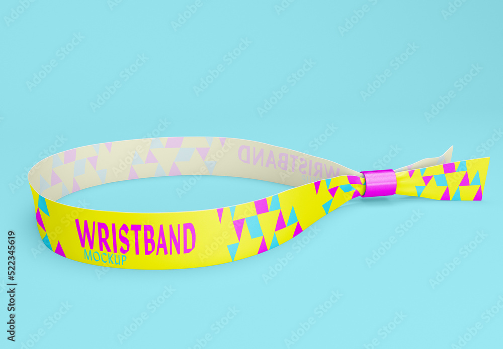 Fabric Wristband Mockup Stock Template Adobe Stock