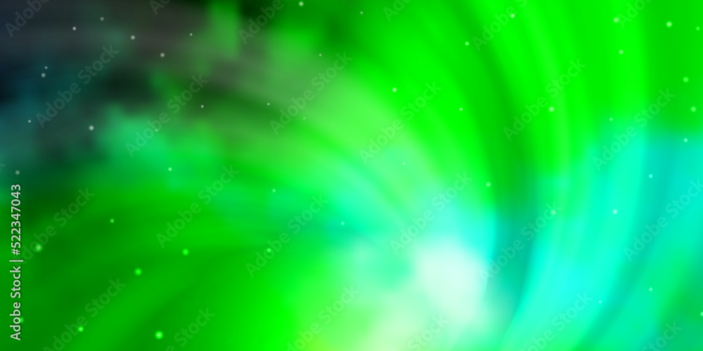Light Blue, Green vector texture with beautiful stars. Light Blue, Green vector texture with beautiful stars.