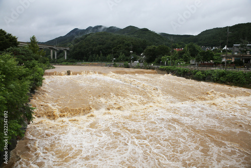 Flood by localized torrential downpours