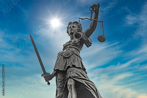 Bilde på lerret Symbol of Justizia figure