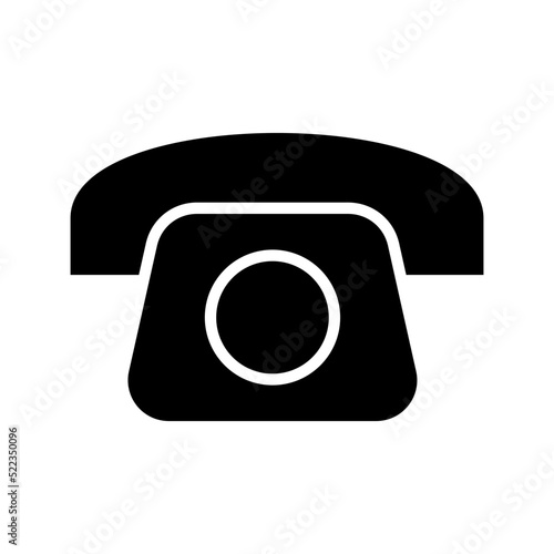 telephone icon or logo isolated sign symbol vector illustration - high quality black style vector icons
