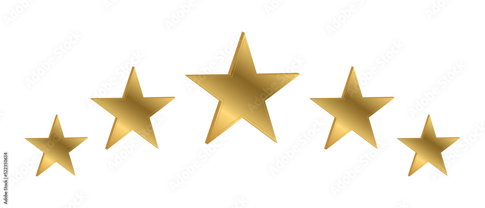 Five stars rating icon Five stars rating icon