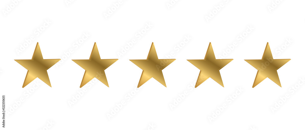 Five stars rating icon Five stars rating icon
