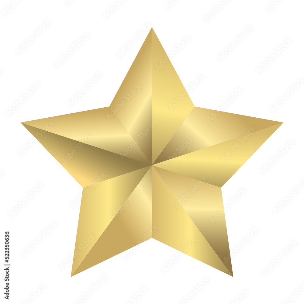 Fototapeta premium Golden star icon