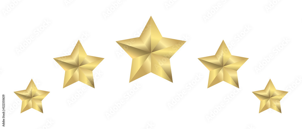 Five stars rating icon Five stars rating icon