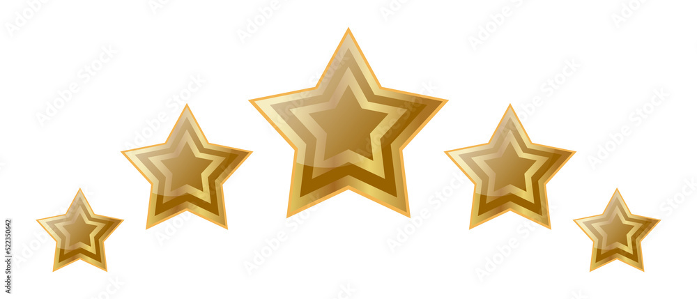 Five stars rating icon Five stars rating icon
