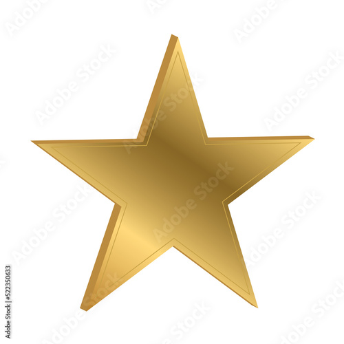 Golden star icon