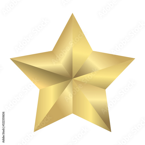 Golden star icon