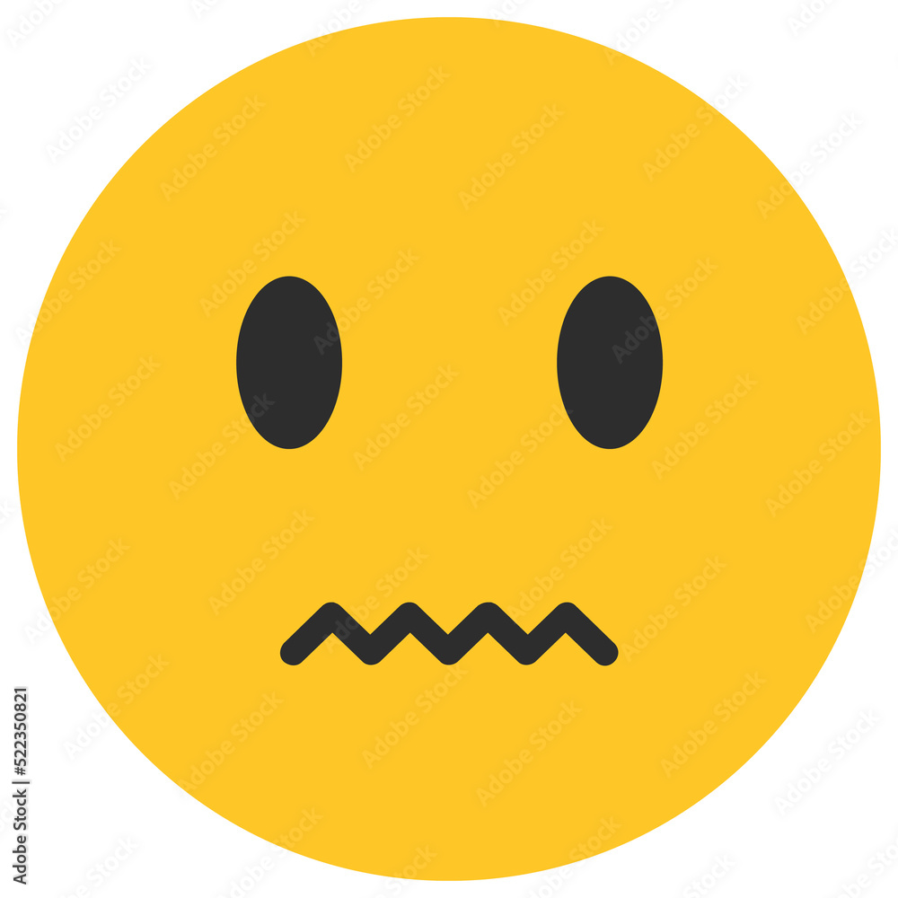 Fototapeta premium Disgusted Face Emoji