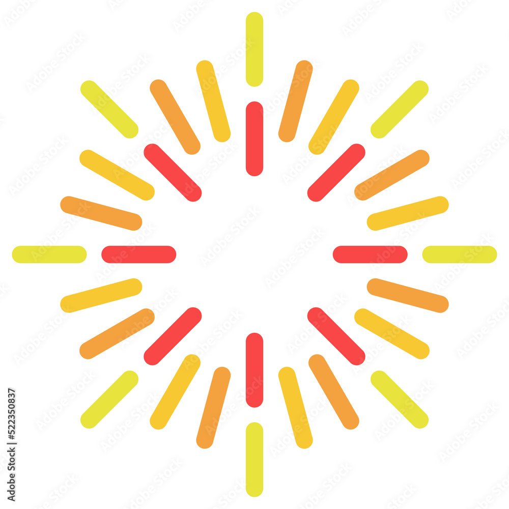 Obraz premium colorful firework icon