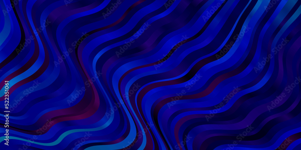 Obraz premium Light Blue, Red vector texture with wry lines.