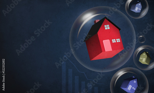 фотографія Housing bubble concept