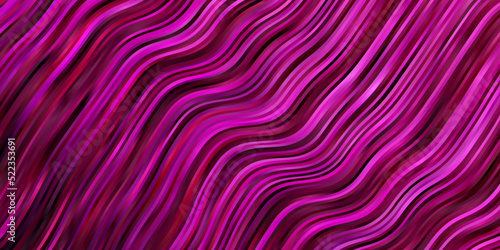 Dark Pink vector template with wry lines.