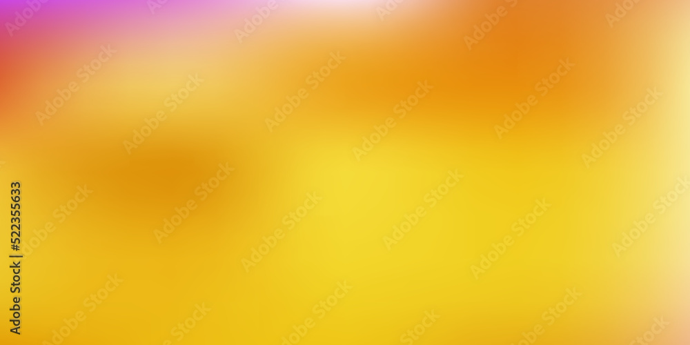 Light pink, yellow vector abstract blur template.