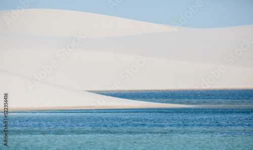 white sand dunes of Lencois Maranhenses photo