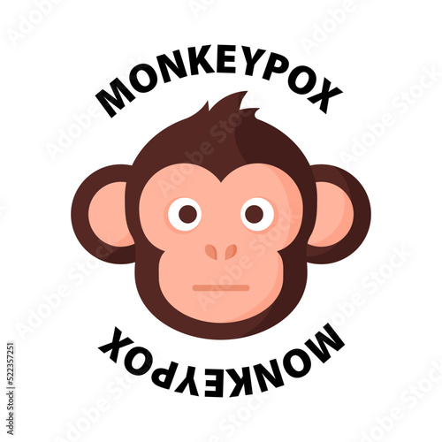 Monkeypox virus icon. New outbreak cases in Europe and USA.