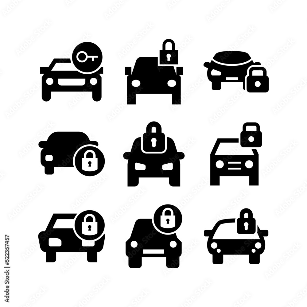 car lock icon or logo isolated sign symbol vector illustration - high quality black style vector icons
car lock icon or logo isolated sign symbol vector illustration - high quality black style vector icons
