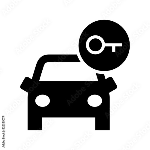 car lock icon or logo isolated sign symbol vector illustration - high quality black style vector icons
