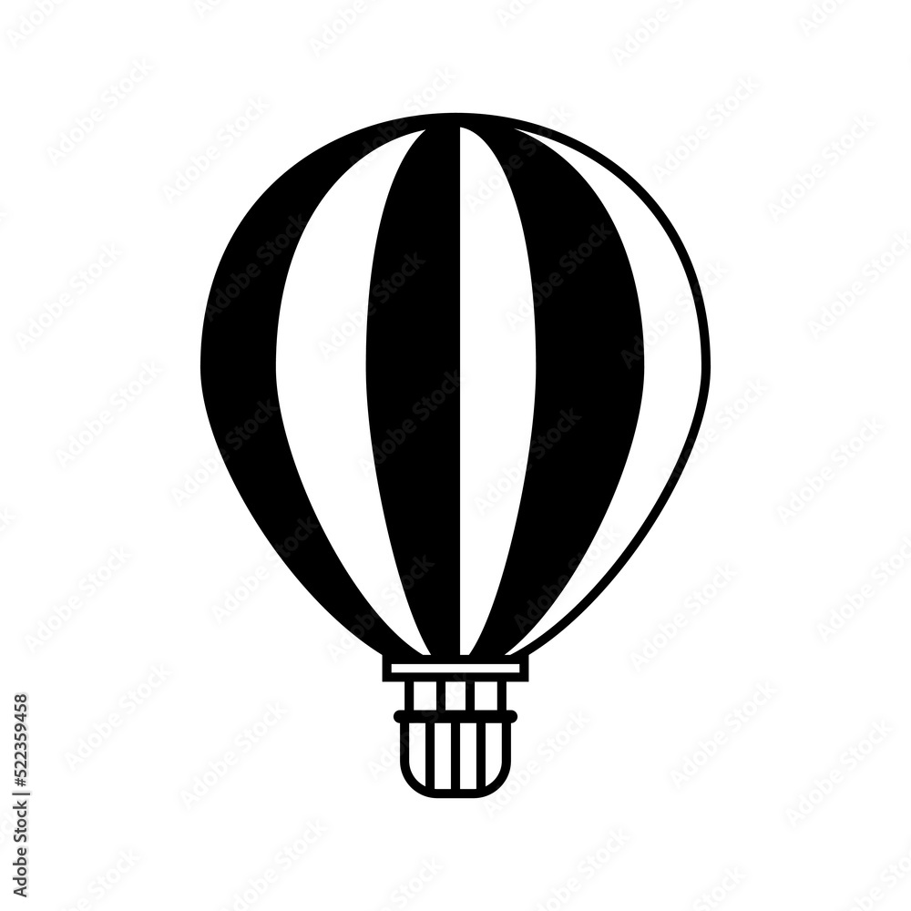 Naklejka premium hot air baloon icon set, hot air baloon vector set sign symbol