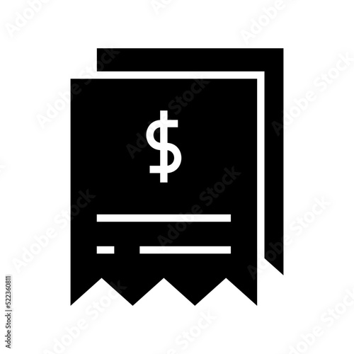 invoice icon or logo isolated sign symbol vector illustration - high quality black style vector icons 