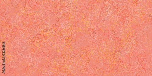 Light orange vector background with random forms.