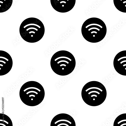 Single Wifi pattern. Wifi concept. filled trendy Vector seamless Pattern, background, wallpaper