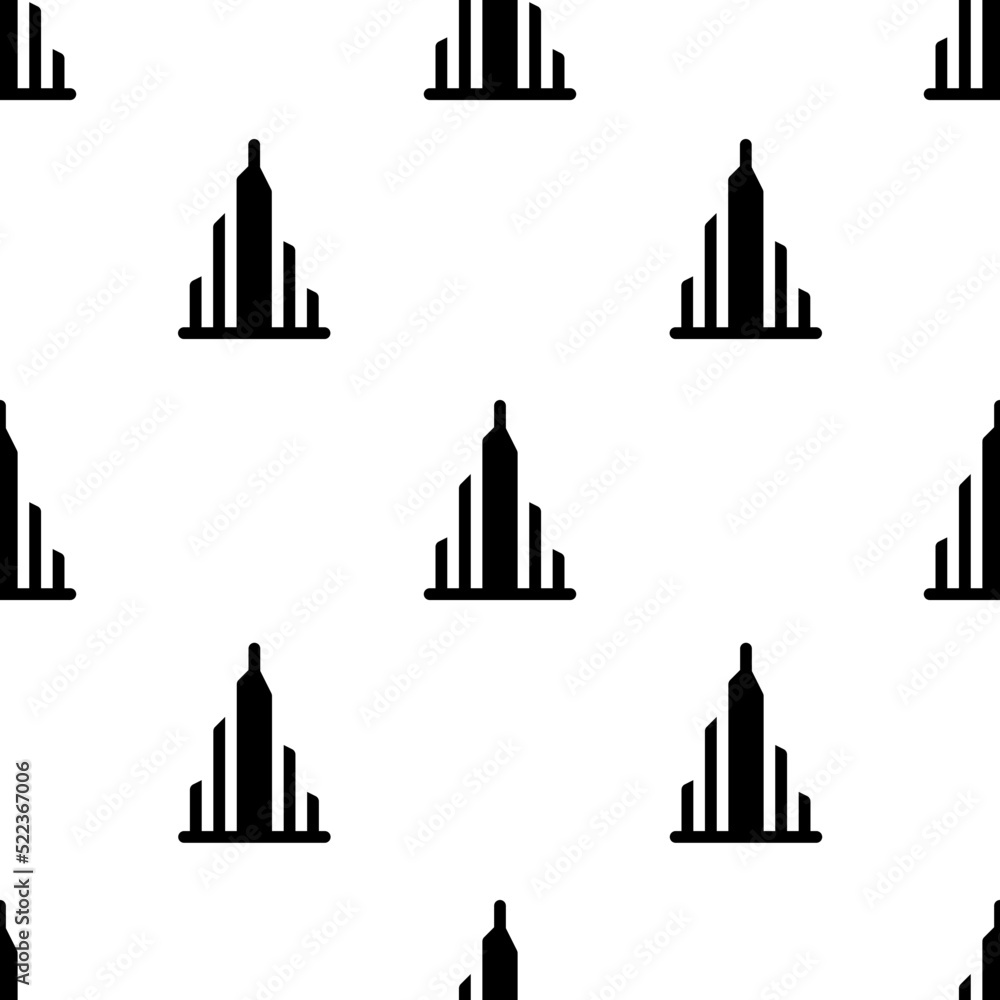 Single Burj khalifa pattern. Burj khalifa concept. filled trendy Vector seamless Pattern, background, wallpaper