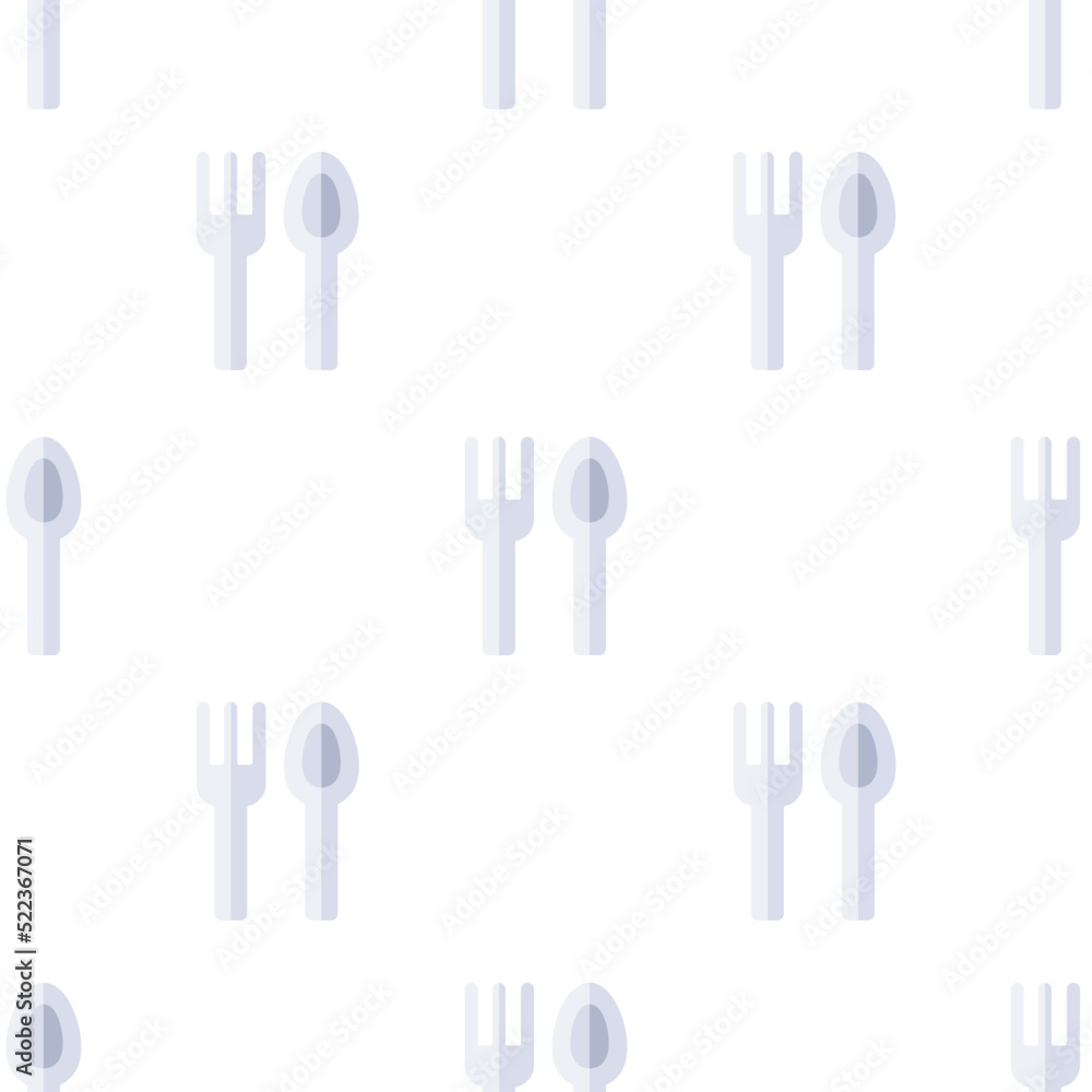 Single cutlery pattern. cutlery concept. flat trendy Vector seamless Pattern, background, wallpaper Single cutlery pattern. cutlery concept. flat trendy Vector seamless Pattern, background, wallpaper
