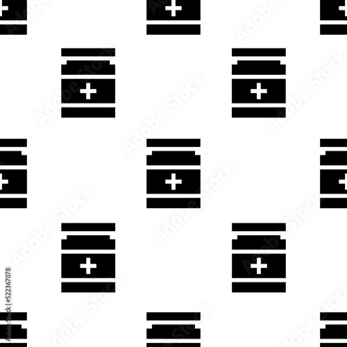 Single Drug pattern. Drug concept. filled trendy Vector seamless Pattern, background, wallpaper