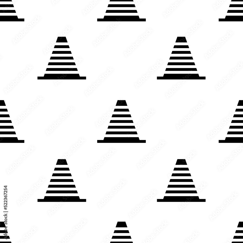 Single Cone pattern. Cone concept. filled trendy Vector seamless Pattern, background, wallpaper Single Cone pattern. Cone concept. filled trendy Vector seamless Pattern, background, wallpaper