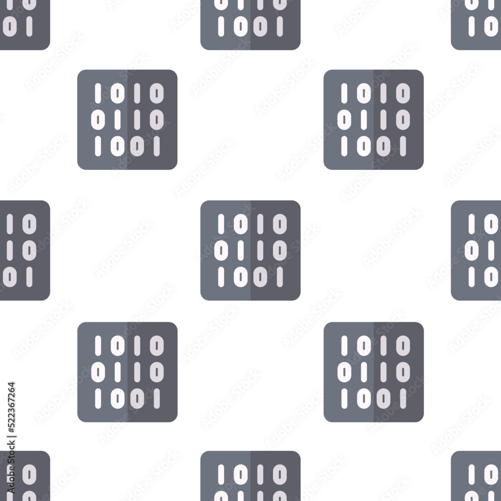 Single binary code pattern. binary code concept. flat trendy Vector seamless Pattern, background, wallpaper Single binary code pattern. binary code concept. flat trendy Vector seamless Pattern, background, wallpaper