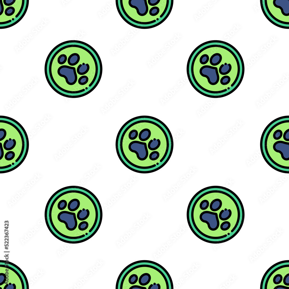 Single pet pattern. pet concept. flat trendy Vector seamless Pattern, background, wallpaper Single pet pattern. pet concept. flat trendy Vector seamless Pattern, background, wallpaper