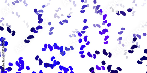 Light purple vector pattern with abstract shapes.