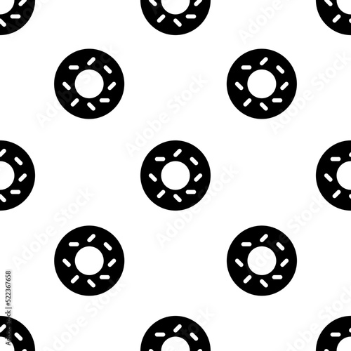 Single Bagel pattern. Bagel concept. filled trendy Vector seamless Pattern  background  wallpaper