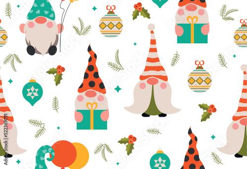 Gnome seamless pattern
