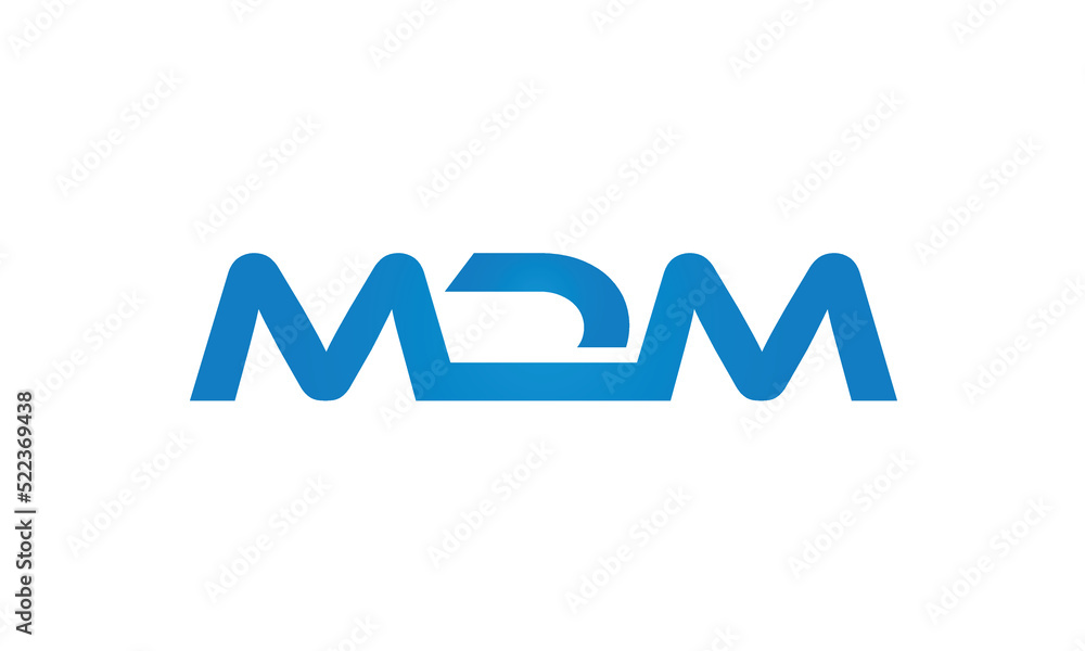 initial MDM creative modern lettermark logo design, linked typography monogram icon vector illustration initial MDM creative modern lettermark logo design, linked typography monogram icon vector illustration