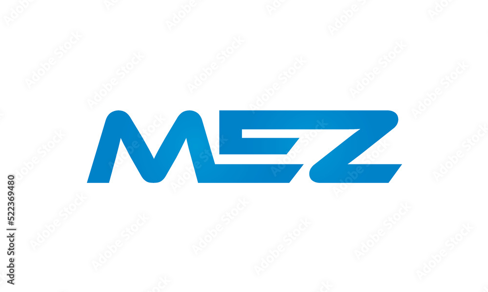 initial MEZ creative modern lettermark logo design, linked typography monogram icon vector illustration initial MEZ creative modern lettermark logo design, linked typography monogram icon vector illustration