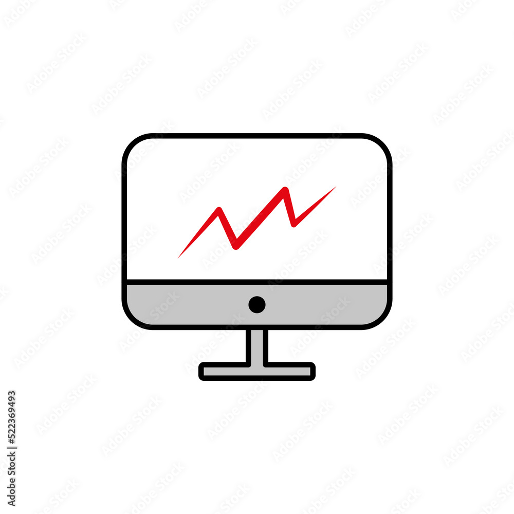 heart line on the monitor. Health care. Vector illustration. stock image. heart line on the monitor. Health care. Vector illustration. stock image.