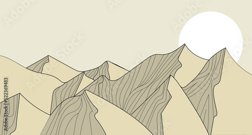 Mountain landscape concept